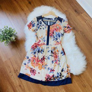 Bar III Floral Casual Mini Dress - Tea party wedding guest Size XS